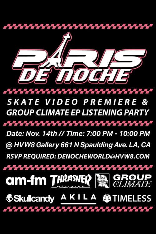 Paris De Noche poster