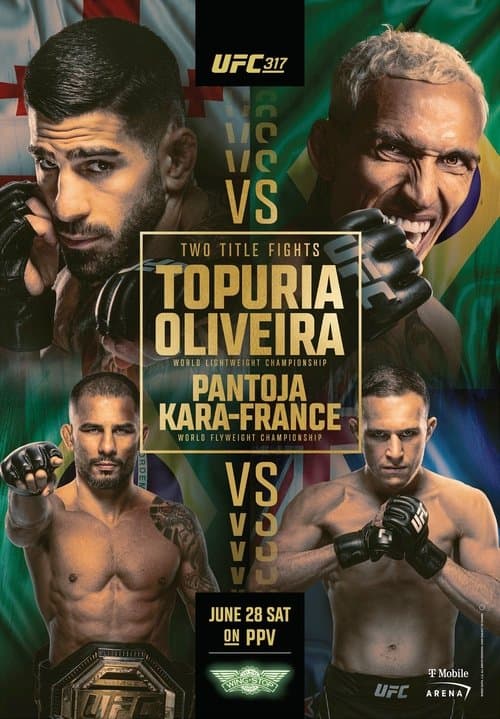 UFC 317: Topuria vs. Oliveira poster