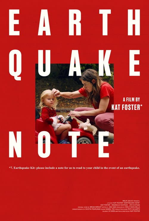 Earthquake Note poster