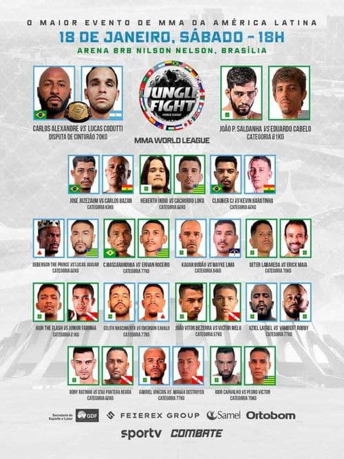Jungle Fight 134: MMA World League poster