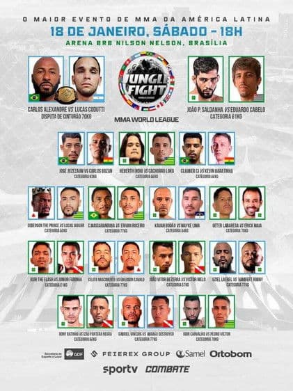 Jungle Fight 134: MMA World League poster