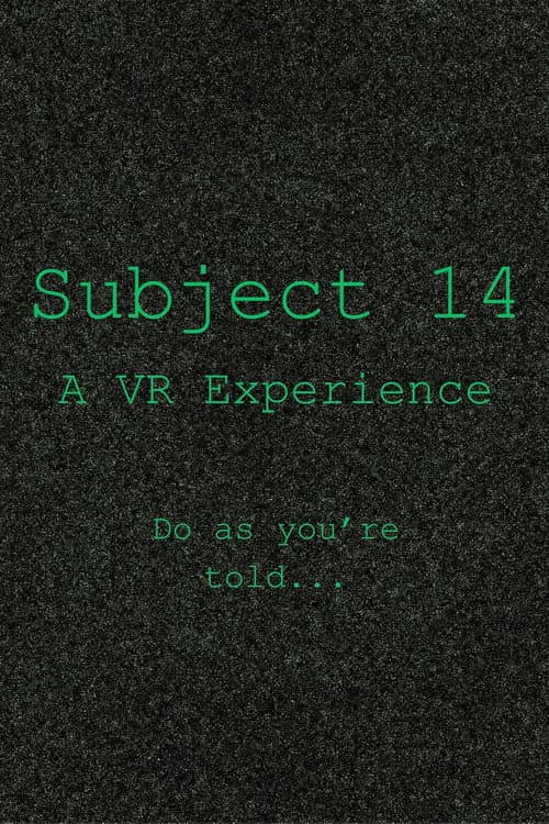 Subject 14 poster