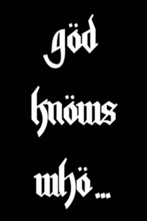 God Knows Who... poster