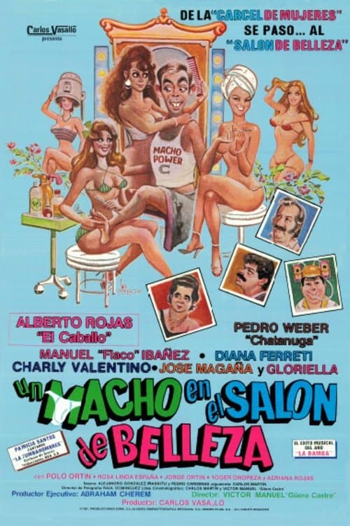 Un macho en el salón de belleza poster