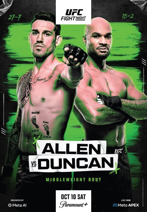 UFC Fight Night 290: Allen vs. Duncan poster