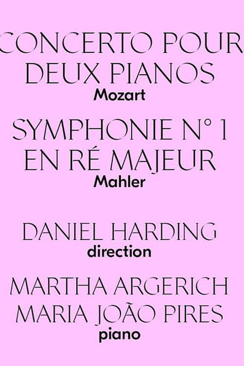 Martha Argerich & Maria João Pires Play Mozart Victoria Hall - Geneva poster