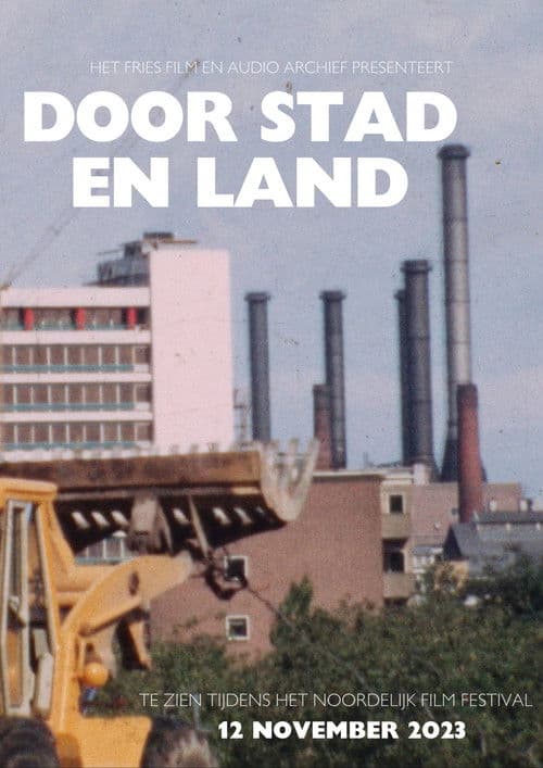 Door stad en land poster