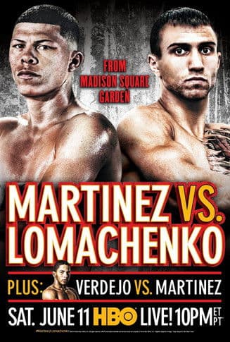 Roman Martinez vs. Vasyl Lomachenko poster
