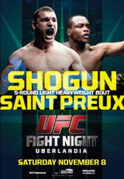 UFC Fight Night 56: Shogun vs. Saint Preux poster