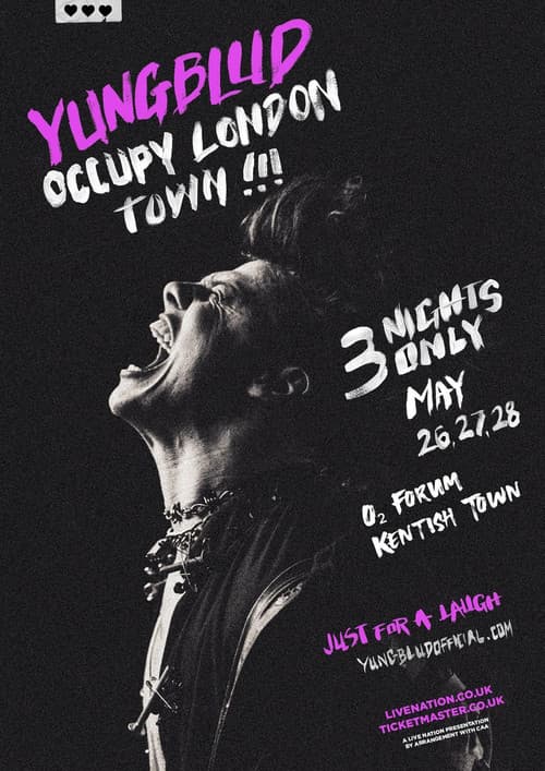 YUNGBLUD LIVE AT BRIXTON ACADEMY poster