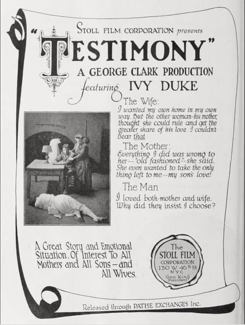 Testimony poster