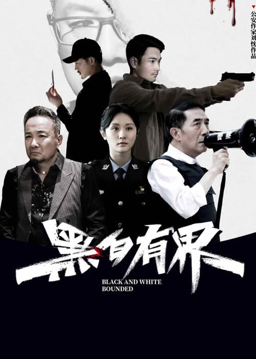 Black and White Rounded poster