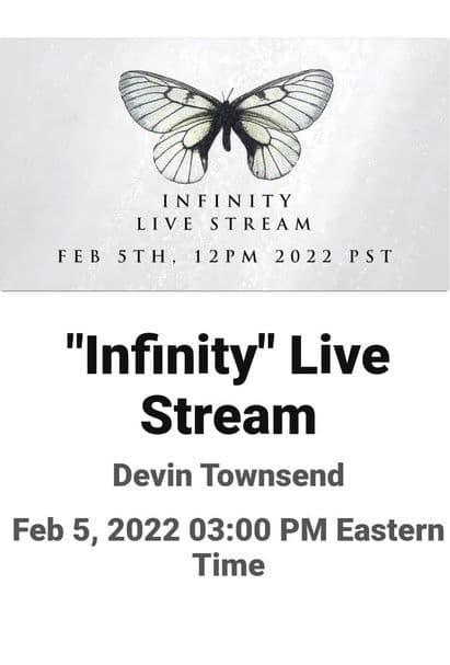 Devin Townsend - Infinity Livestream poster