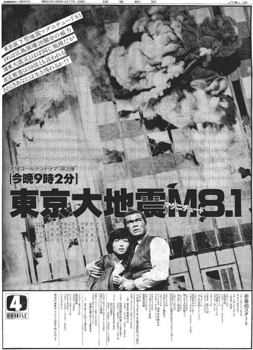 Tokyo Earthquake Magnitude 8.1 poster