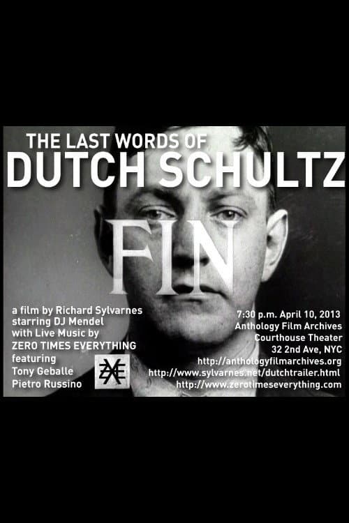 The Last Words of Dutch Schultz poster