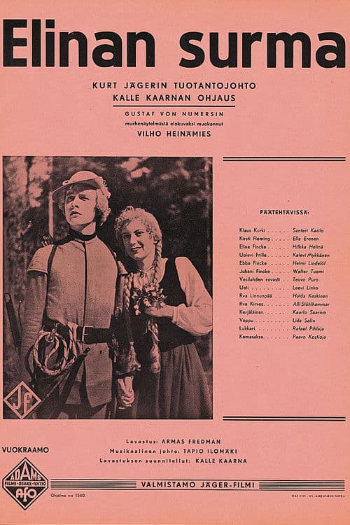 Elinan surma poster