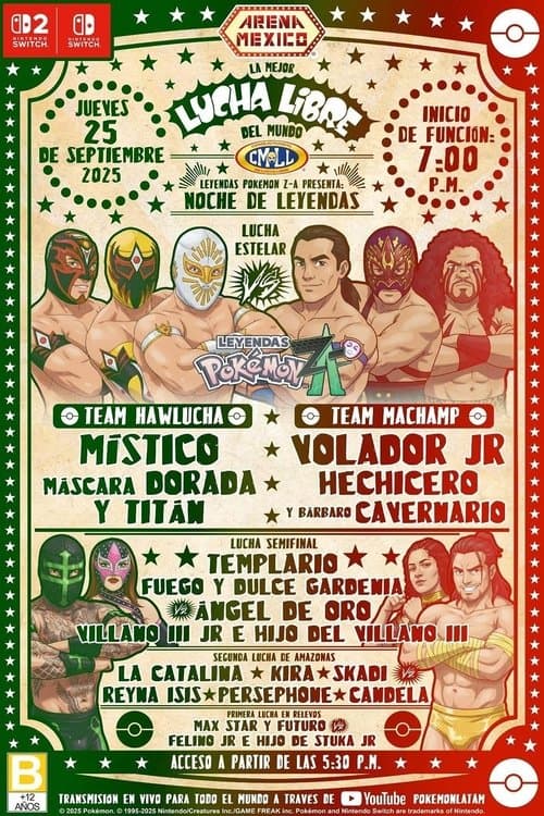 CMLL x Pokémon Legends: Z-A poster