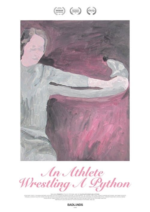 An Athlete Wrestling A Python poster