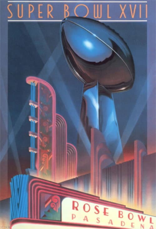 Super Bowl XVII poster