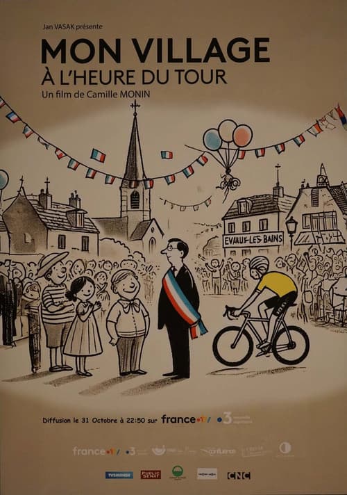 Mon village à l'heure du Tour poster