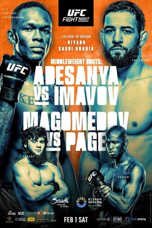 UFC Fight Night 250: Adesanya vs. Imavov poster