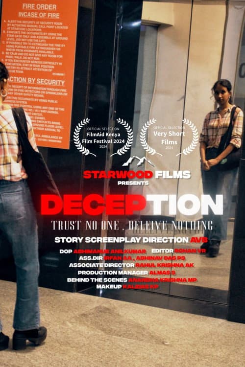 Deception - trust no one, Believe nothing poster