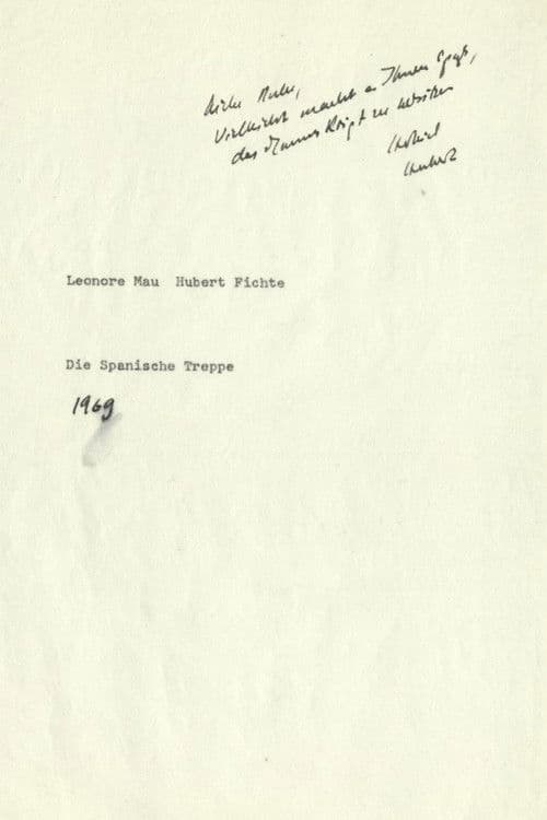 Die Spanische Treppe poster