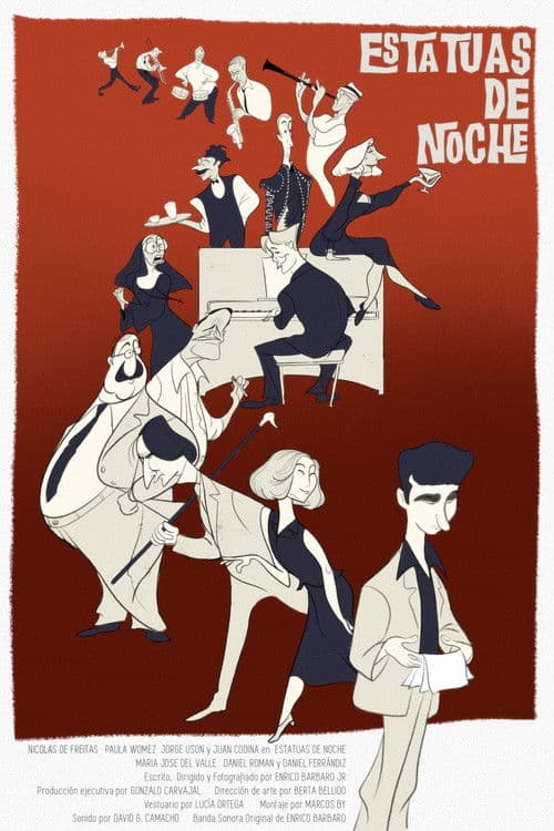 Estatuas de noche poster
