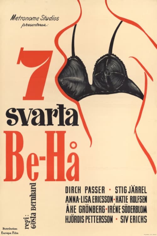 Sju svarta "Be-Hå" poster