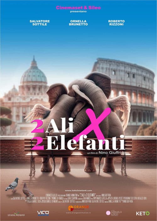 2 ali x 2 elefanti poster