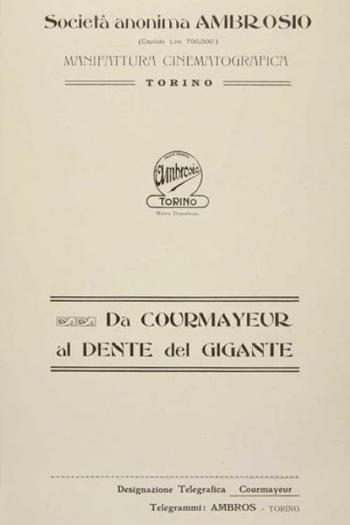 From Courmayeur to the Col du Geant poster