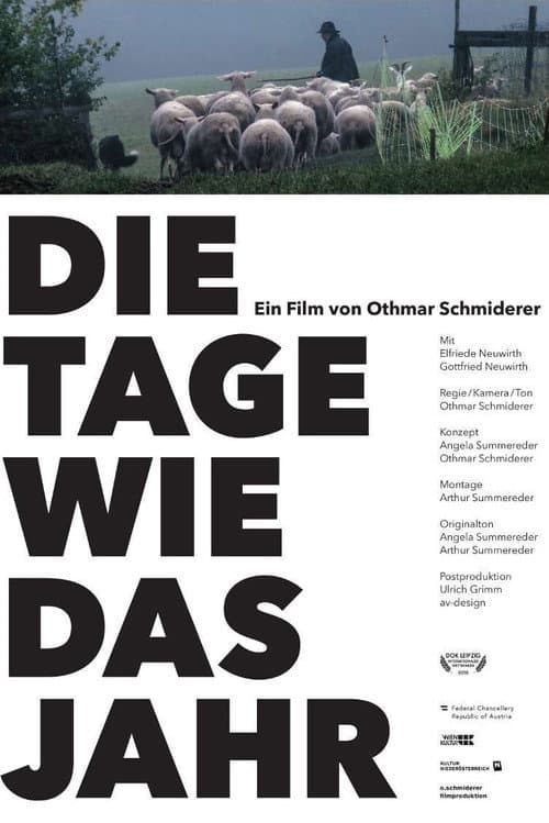 Die Tage wie das Jahr poster