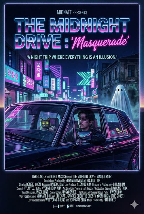 THE MIDNIGHT DRIVE : 'Masquerade' poster