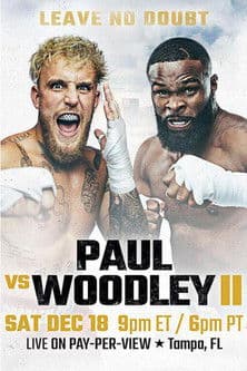 Jake Paul vs. Tyron Woodley II poster