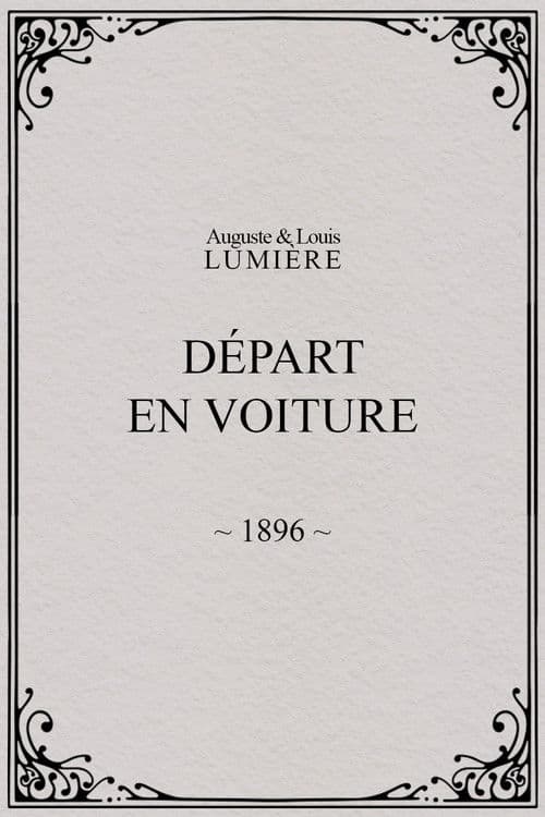 Départ en voiture poster