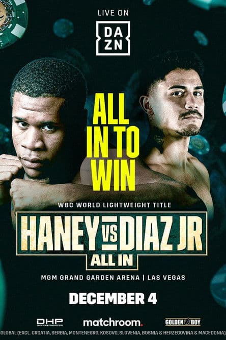 Devin Haney vs. JoJo Diaz poster