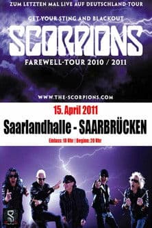 Scorpions - Live au Saarlandhalle Saarbrucken poster
