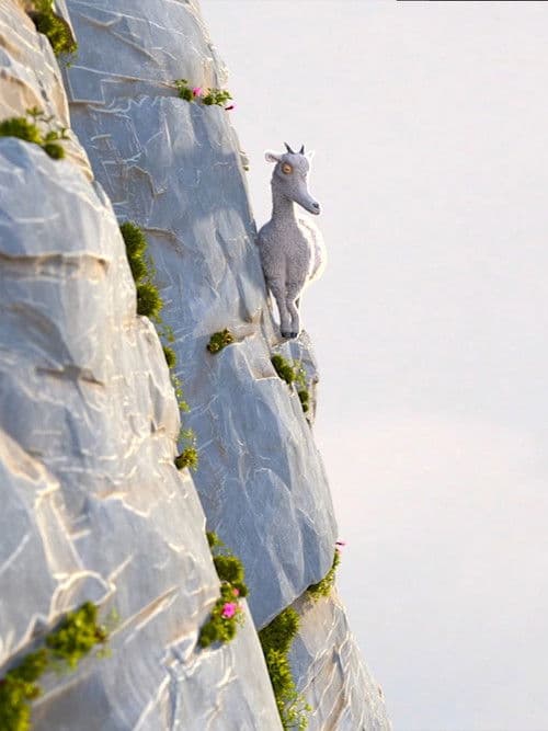 La légende de la chèvre qui connaissait le vrai sens de la montagne poster