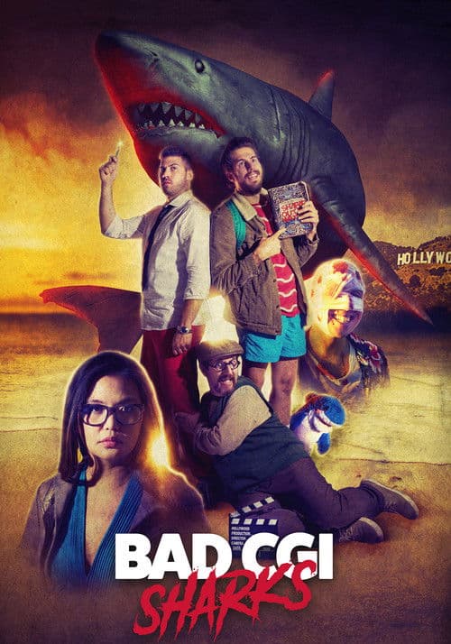 Bad CGI Sharks poster