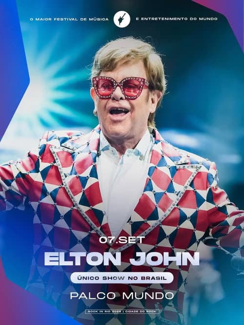 Elton John - Rock In Rio 2026 poster