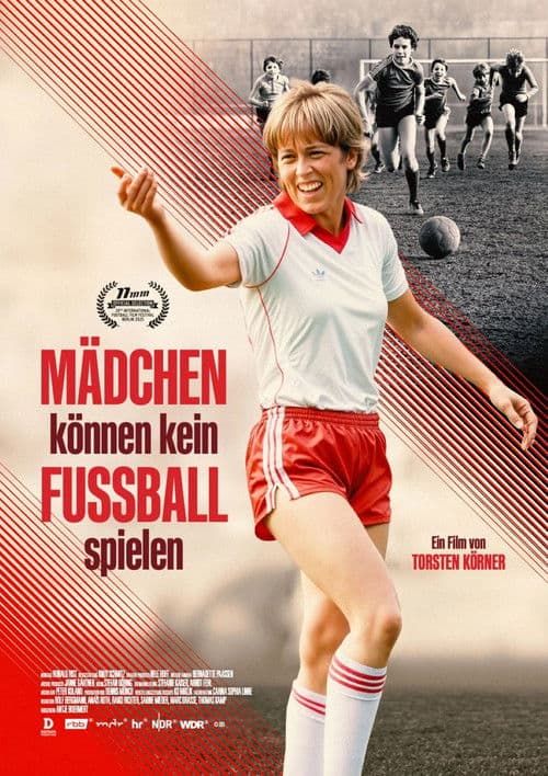 Mädchen können kein Fußball spielen poster
