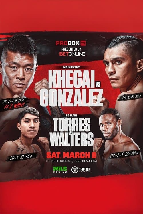 Arnold Khegai vs. Joet Gonzalez poster