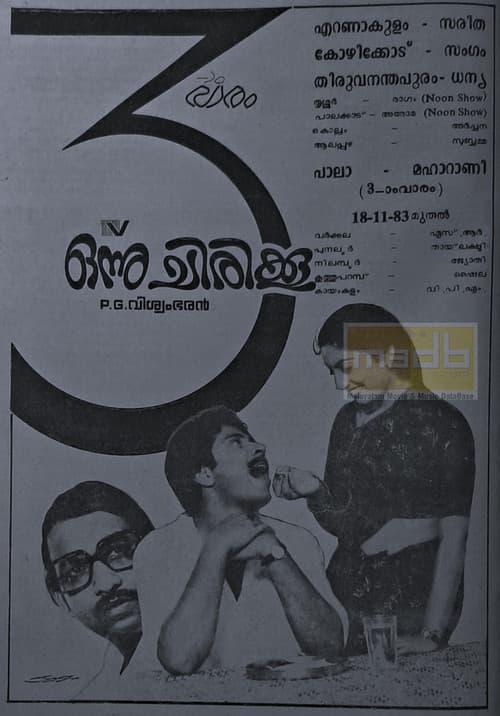 Onnu Chirikku poster