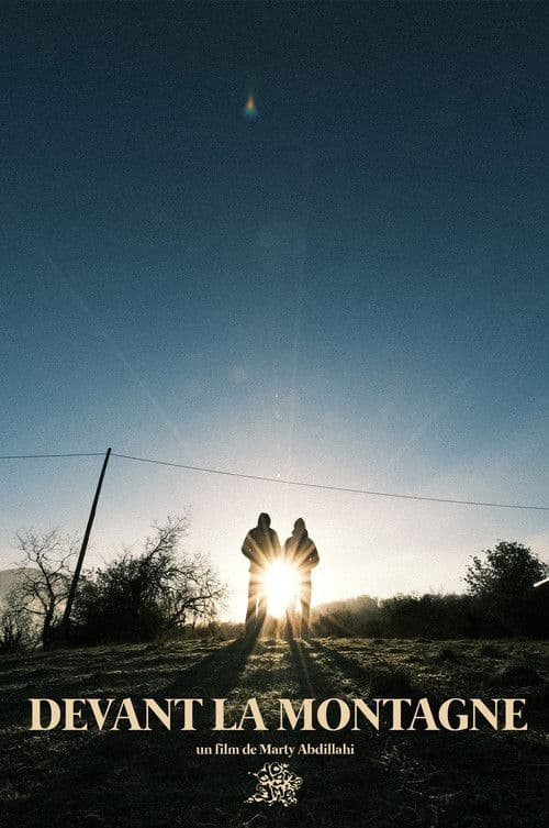 Devant la montagne poster
