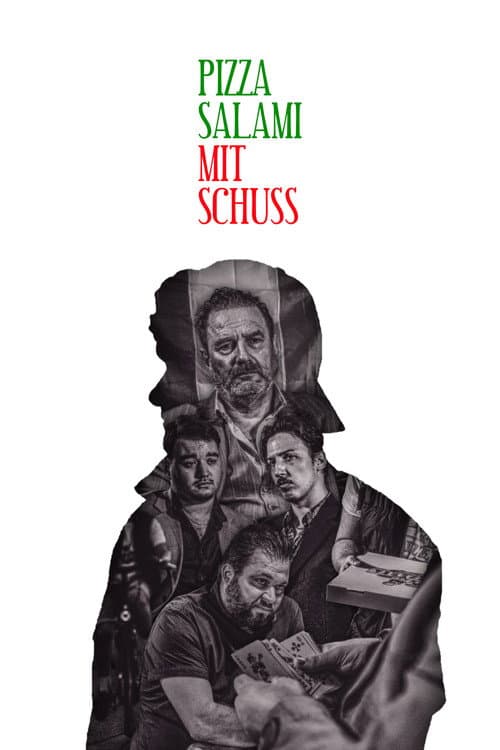 Pizza Salami mit Schuss poster