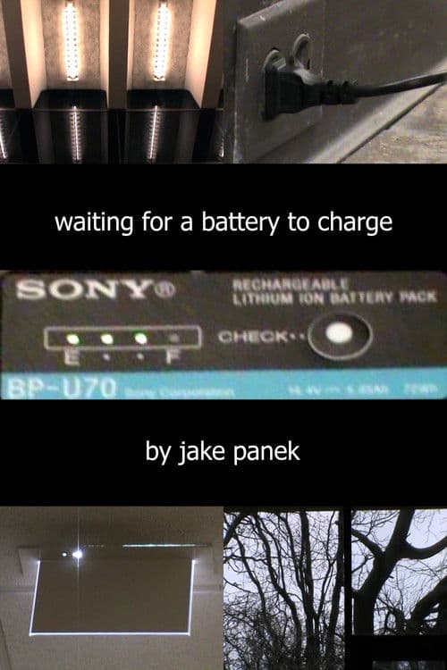 waiting for a battery to charge poster