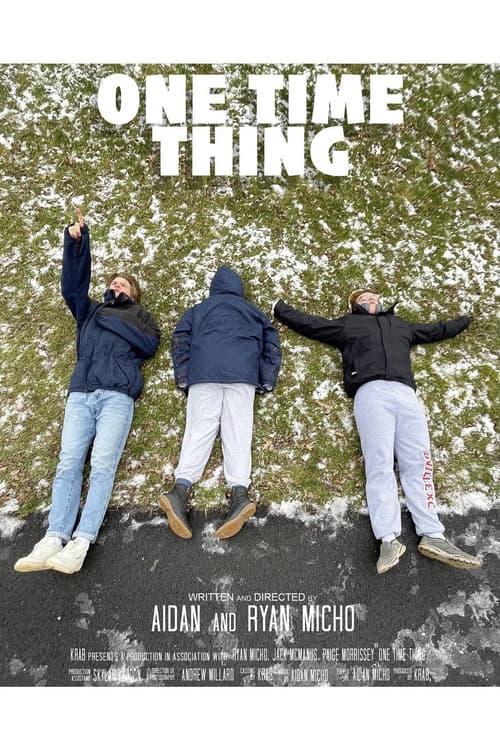 One Time Thing poster