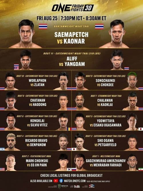 ONE Friday Fights 60: Suriyanlek vs. Rittidet poster