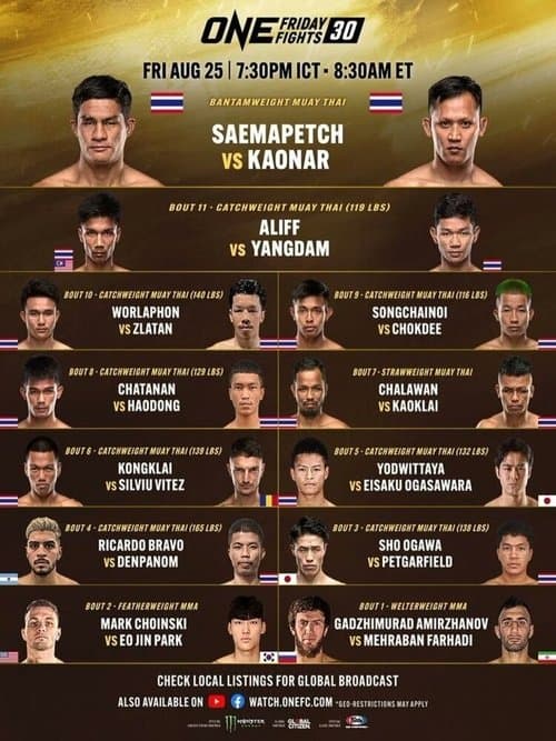 ONE Friday Fights 60: Suriyanlek vs. Rittidet poster