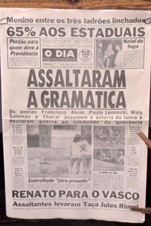 Assaltaram a Gramática poster